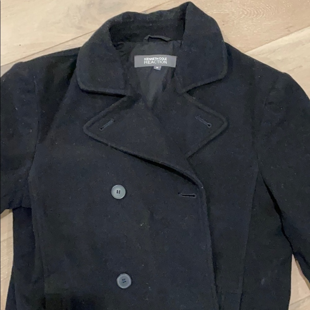 Kenneth Cole blackPea Coat size medium